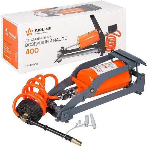 Насос ножной велосипедный Airline 400 PA-400-02