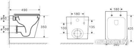 Унитаз WeltWasser Gelbach 004 MT-BL (черный матовый)