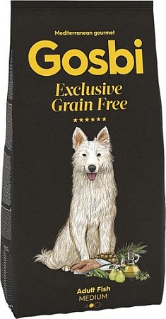 Сухой корм для собак Gosbi Exclusive grain free adult duck medium 12 кг