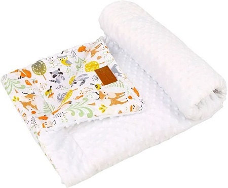 Плед Amarobaby Растем вместе. Зверята 95х85 (желтый/оранжевый)