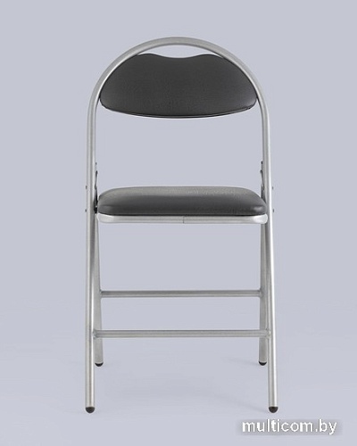 Стул Stool Group Hagen (экокожа серый/металлик)