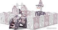 Игровой манеж UNIX kids SUPREME Space 200x200 Rose с качелями