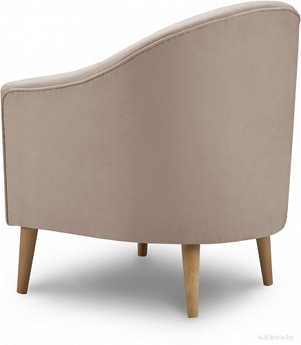 Интерьерное кресло Mio Tesoro Арти (Velutto 18/натуральное дерево)