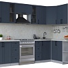 Готовая кухня Интерлиния Тренд 1.5x2.8 правая (индиго/индиго/опал светлый)