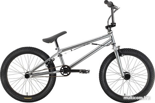 Велосипед Stark Madness BMX 3 2021 (серебристый/черный)