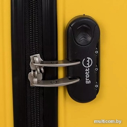 Чемодан-спиннер Grott 197-PP1906/3-20 (желтый)