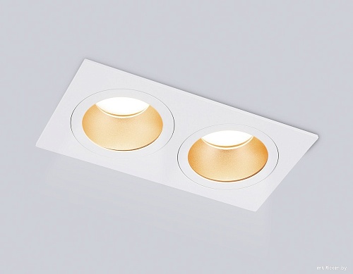Точечный светильник Ambrella TN102831/2 WH/GD (белый/золото)