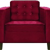 Интерьерное кресло Brioli Вилли (велюр, B48 вишневый/темные ножки)