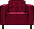 Интерьерное кресло Brioli Вилли (велюр, B48 вишневый/темные ножки)