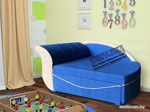 Тахта Асмана Малютка 0.7 правая (велюр вензель)