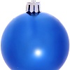 Елочная игрушка Серпантин Глянец шар 6 см 3 шт (синий) 183-863