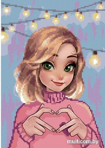 Алмазная мозаика ArtCity Очаровательная девушка VAC003