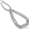 Ошейник-полуудавка Каскад Classic двухрядная 2.5 мм 50 см 21450252 (серебристый)