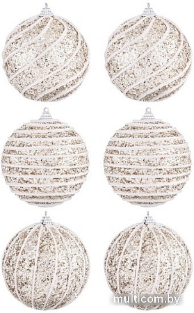 Елочная игрушка Elan Gallery Полоски 970066 (шампань)