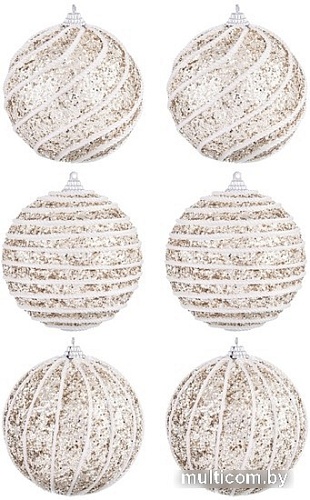 Елочная игрушка Elan Gallery Полоски 970066 (шампань)