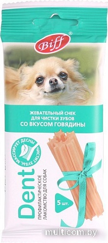 Лакомство для собак TiTBiT Dent Жевательный снек со вкусом говядины 35 г