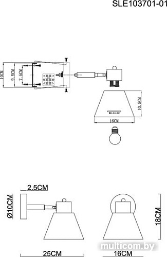 Бра Evoluce Buve SLE103701-01