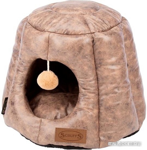 Лежак Scruffs Knightsbridge Cat Igloo 661457 (шоколадный)