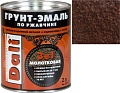 Грунт-эмаль Dali 3 в 1 по ржавчине молотковая 2 л (шоколадный)