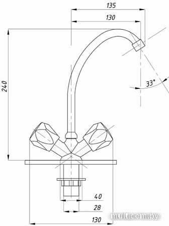 Смеситель Tsarsberg TSB-272-41