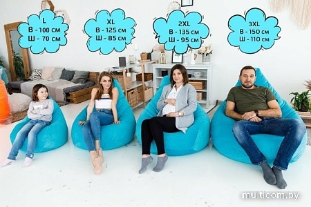 Кресло-мешок DreamBag 50009 (3XL, оксфорд, черный)