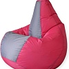 Кресло-мешок Mio Tesoro Груша Kombo XXL GF-130x85-FS (фуксия/серый)