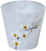 Горшок Plastic Republic London Orchid Deco 1.6 л (белая орхидея)