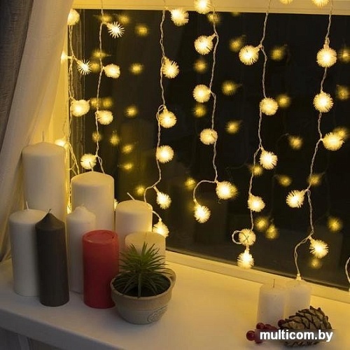 Световой дождь Luazon Занавес 360 LED 2х1.5м (теплый белый) 2361727