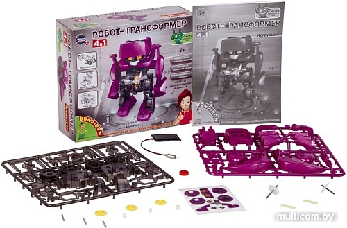 Набор для опытов Bondibon Науки с Буки Робот трансформер 4 в 1 ВВ3060