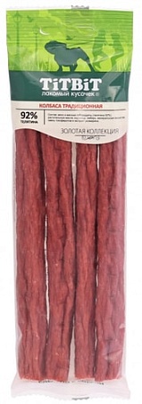 Лакомство для собак TiTBiT Колбаса Традиционная Золотая коллекция 80 г