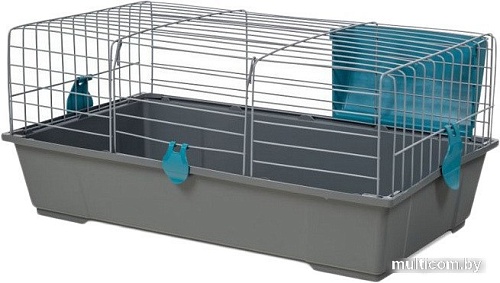 Клетка Voltrega 934G (серый/голубой)