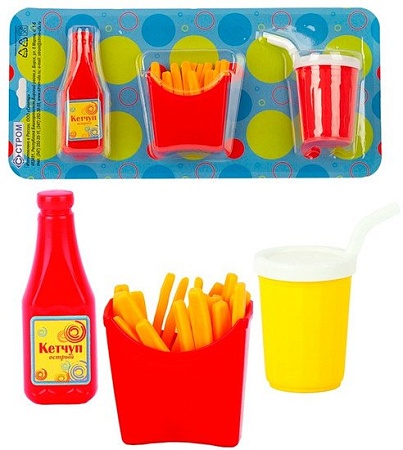 Набор игрушечной посуды Стром Картофель фри У976