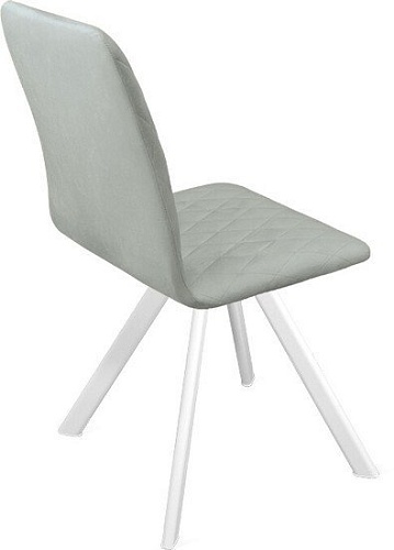 Стул Трия Стенли К2 (белый матовый/велюр Confetti Silver)