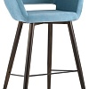 Стул с подлокотниками Stool Group Саймон велюр барный (пыльно-голубой)