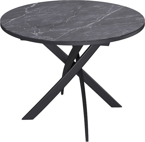 Кухонный стол Kenner R900 (черный/керамика мрамор черный)