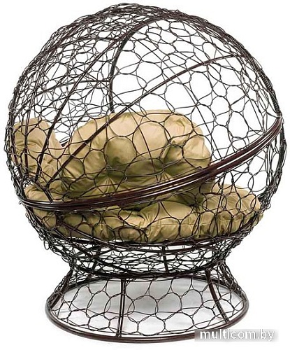 Кресло M-Group Апельсин 11520201 (коричневый ротанг/бежевая подушка)