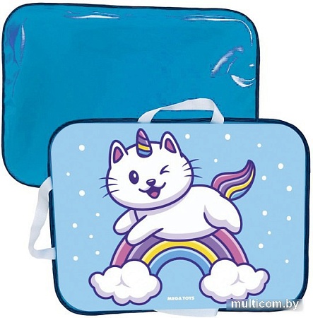 Ледянка Mega Toys Кот-единорог 22211 (голубой)