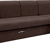 Сириус Лидер-13 с оттоманкой ППУ 330x165 (Eva 04 велюр темно-коричневый)
