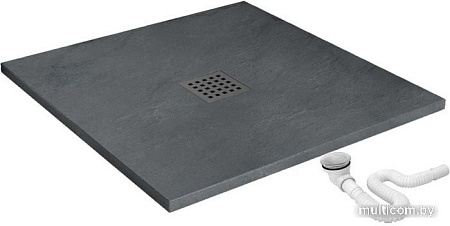 Душевой поддон Rea Rock 90x90 (серый)