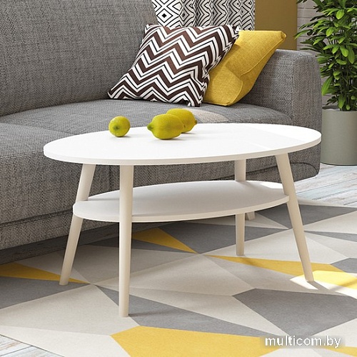 Журнальный столик Аквилон Консул 3 (белоснежный)