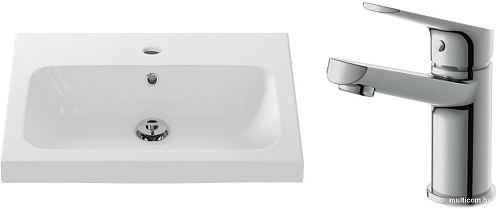 Умывальник Cersanit Carina 60В S-UM-CAR60/1 + 63034