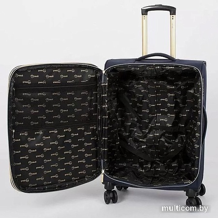 Чемодан-спиннер Grott 338-1731/3-24 (темно-синий)