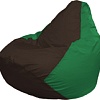 Кресло-мешок Flagman Груша Макси Г2.1-321 (коричневый/зелёный)