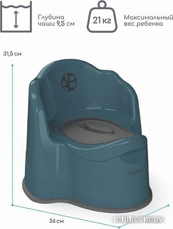 Детский горшок Amarobaby Ergonomic AB221103Er/18 (бирюзовый)