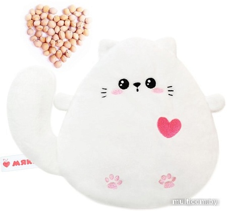Игрушка-грелка Мякиши Разогрелка Котенок с вишневыми косточками