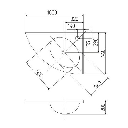 Умывальник Акватон Меблико 102x77 [1A700531MB01R]