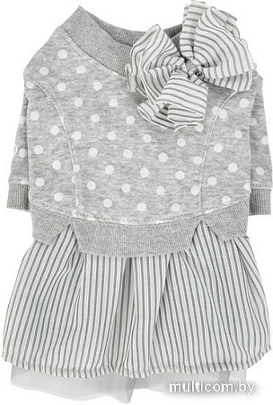 Свитер для животных Pinkaholic Ensley с юбкой NAUA-OP7617-MG-M (серый)