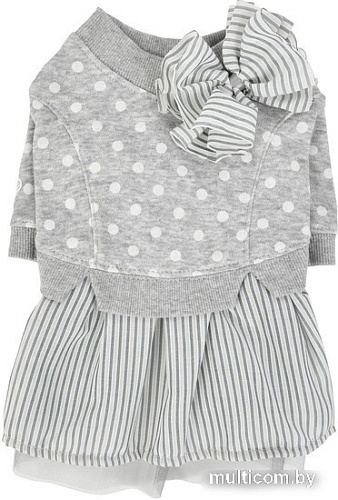 Свитер для животных Pinkaholic Ensley с юбкой NAUA-OP7617-MG-M (серый)