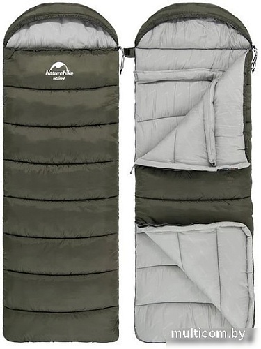Спальный мешок Naturehike U350 NH20MSD07 (правая молния, хаки)