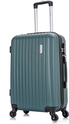 Чемодан-спиннер L'Case Krabi BCP-1202 13212 (M, темно-зеленый)